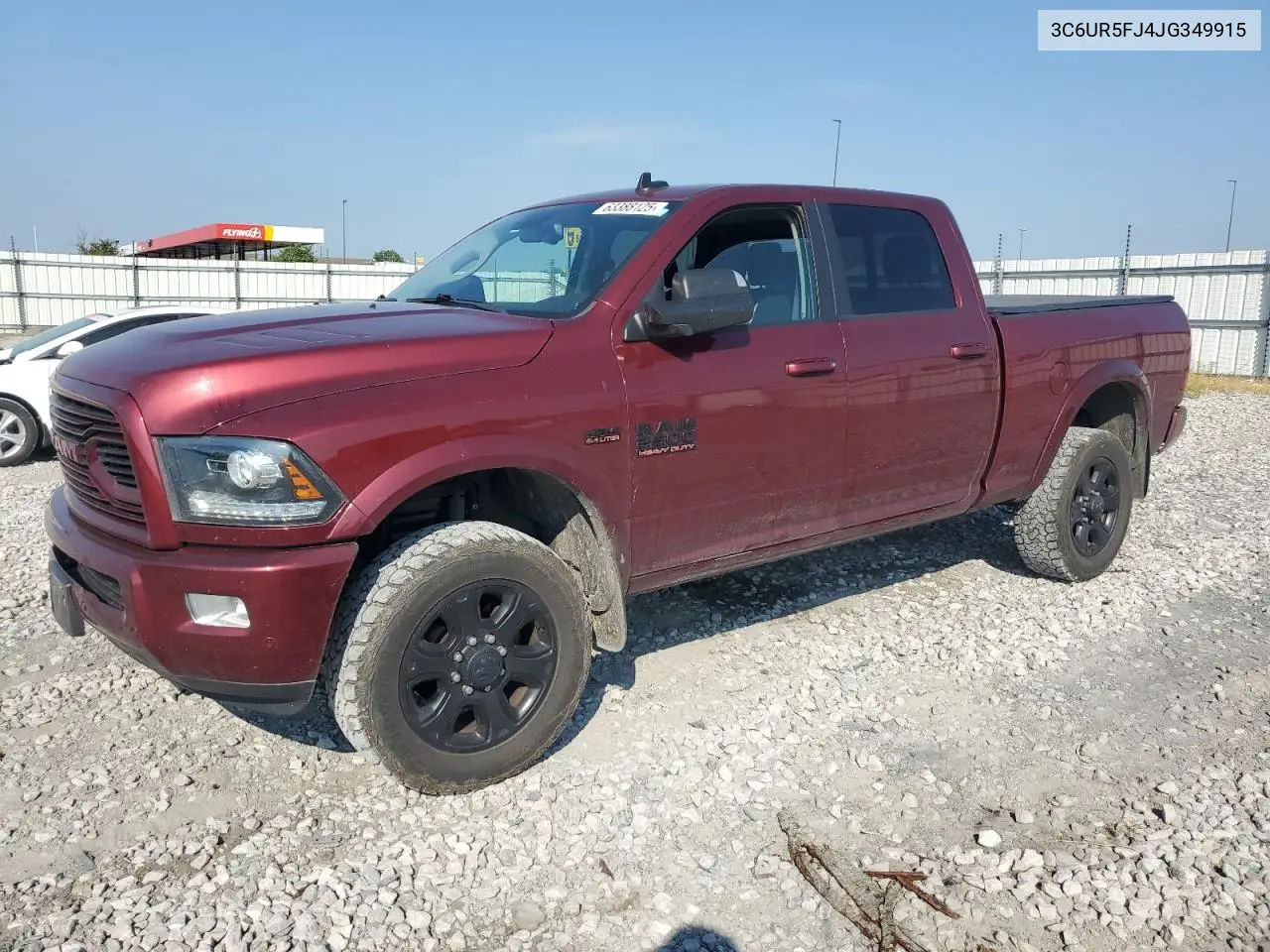 2018 Ram 2500 Laramie VIN: 3C6UR5FJ4JG349915 Lot: 63388125