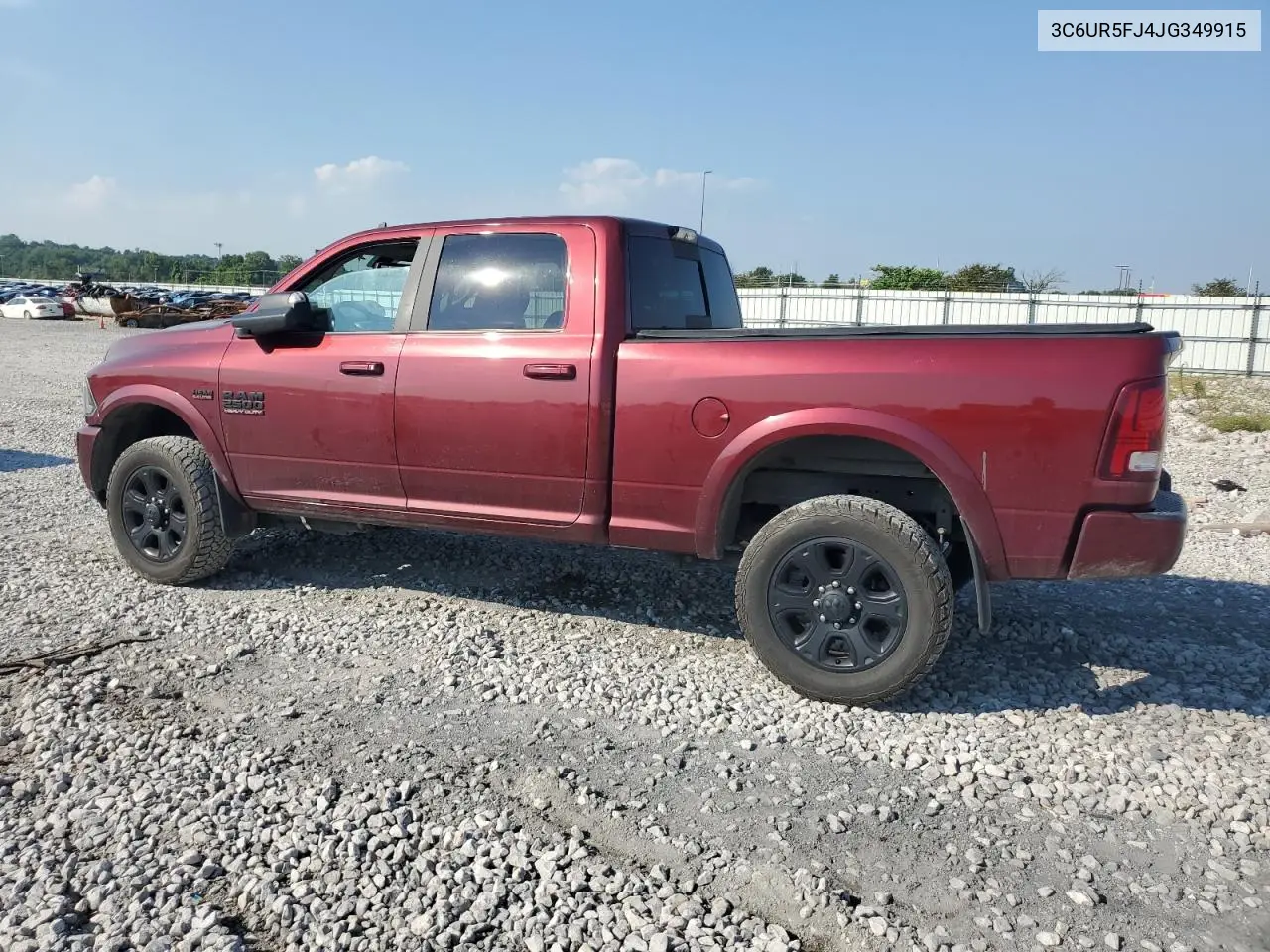 2018 Ram 2500 Laramie VIN: 3C6UR5FJ4JG349915 Lot: 63388125
