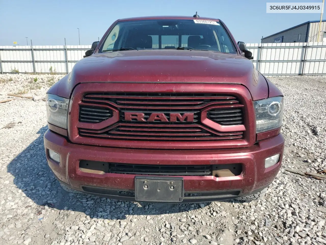 2018 Ram 2500 Laramie VIN: 3C6UR5FJ4JG349915 Lot: 63388125
