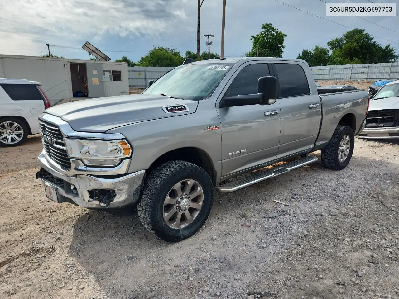 2019 Ram 2500 Big Horn VIN: 3C6UR5DJ2KG697703 Lot: 62198145