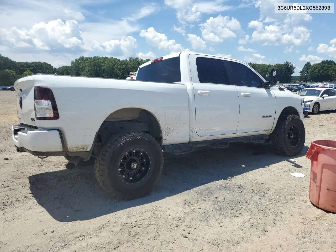 2019 Ram 2500 Big Horn VIN: 3C6UR5DL2KG562898 Lot: 62414825