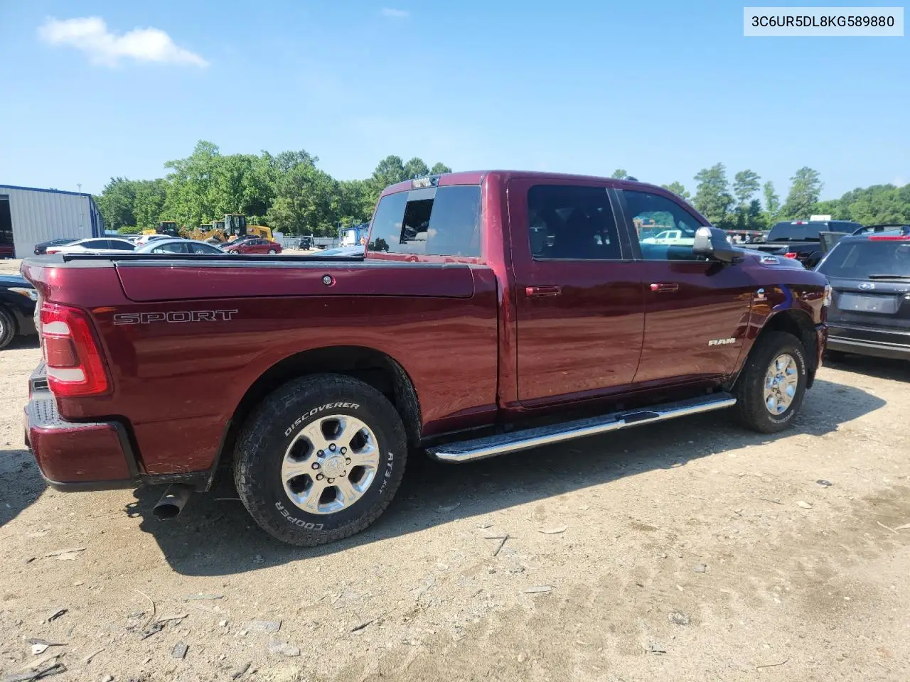 2019 Ram 2500 Big Horn VIN: 3C6UR5DL8KG589880 Lot: 63392875