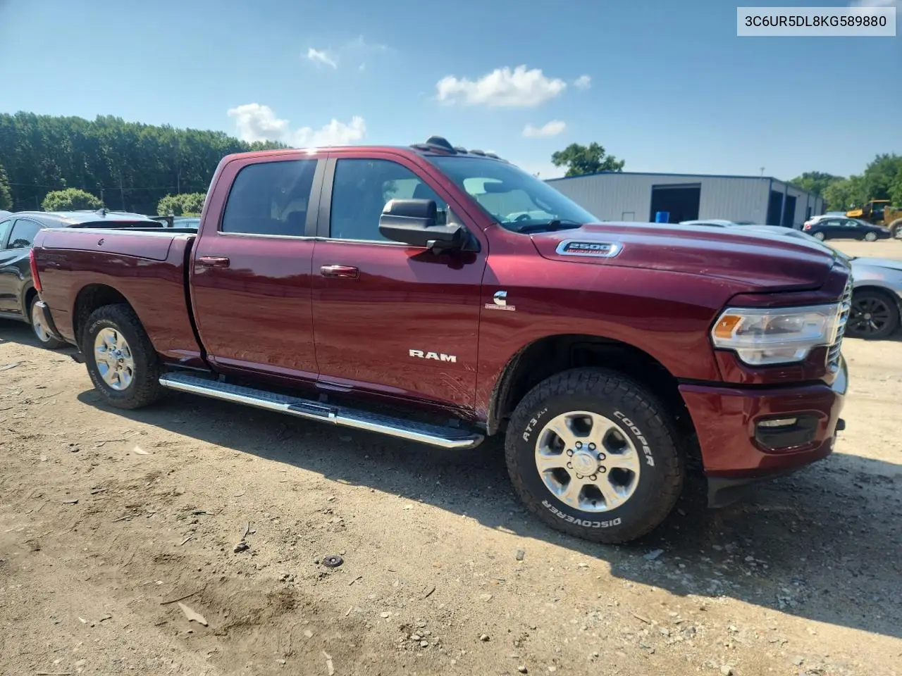 2019 Ram 2500 Big Horn VIN: 3C6UR5DL8KG589880 Lot: 63392875