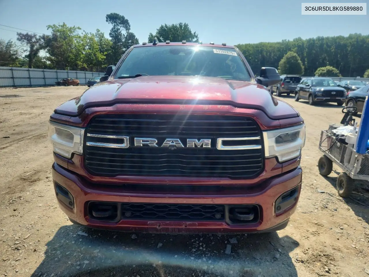 2019 Ram 2500 Big Horn VIN: 3C6UR5DL8KG589880 Lot: 63392875