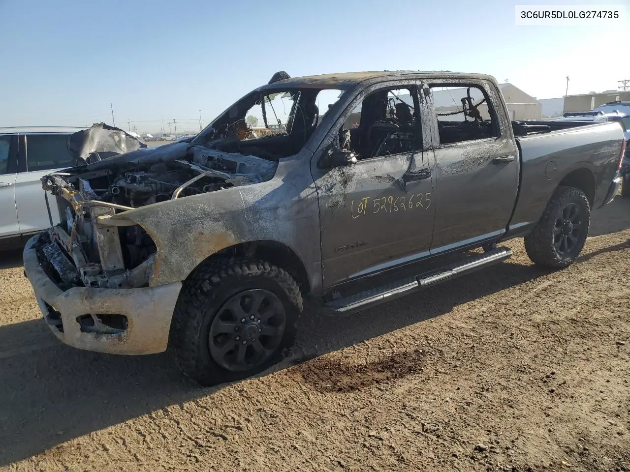 2020 Ram 2500 Big Horn VIN: 3C6UR5DL0LG274735 Lot: 52962625