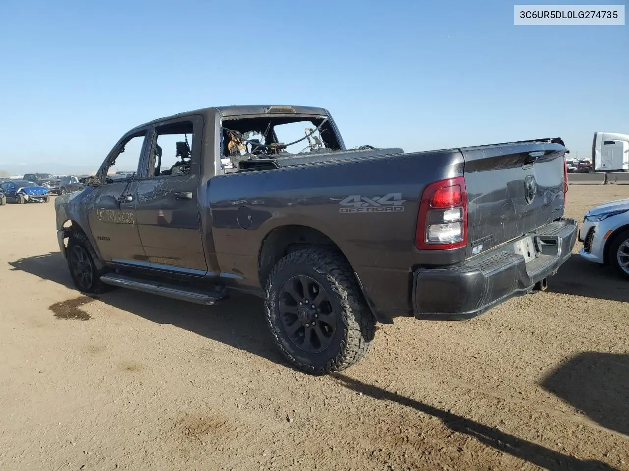 2020 Ram 2500 Big Horn VIN: 3C6UR5DL0LG274735 Lot: 52962625