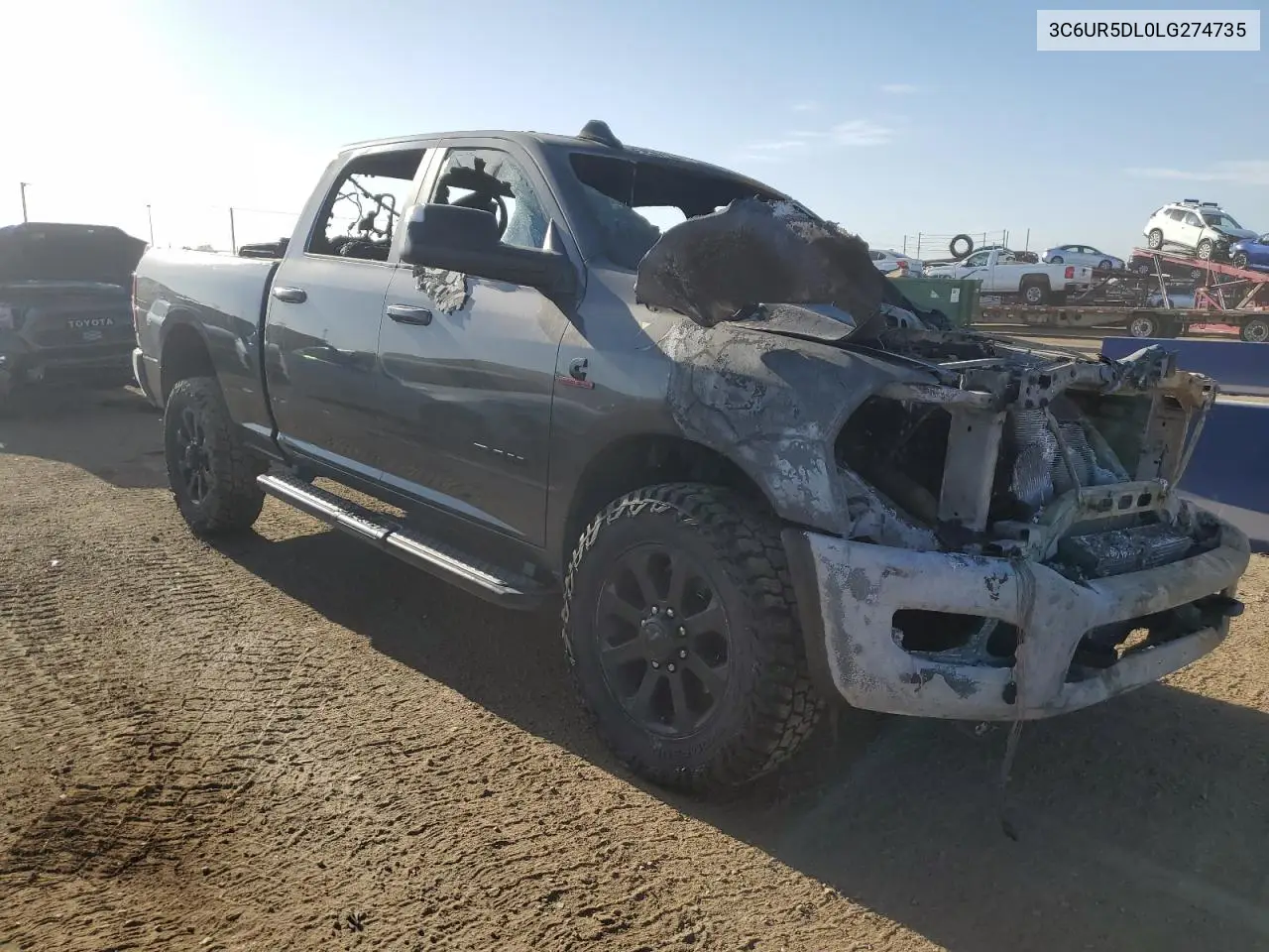 2020 Ram 2500 Big Horn VIN: 3C6UR5DL0LG274735 Lot: 52962625