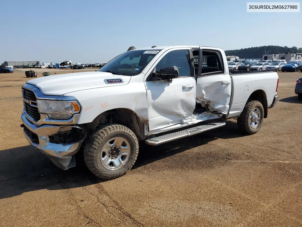 2021 Ram 2500 Big Horn VIN: 3C6UR5DL2MG627980 Lot: 51838145