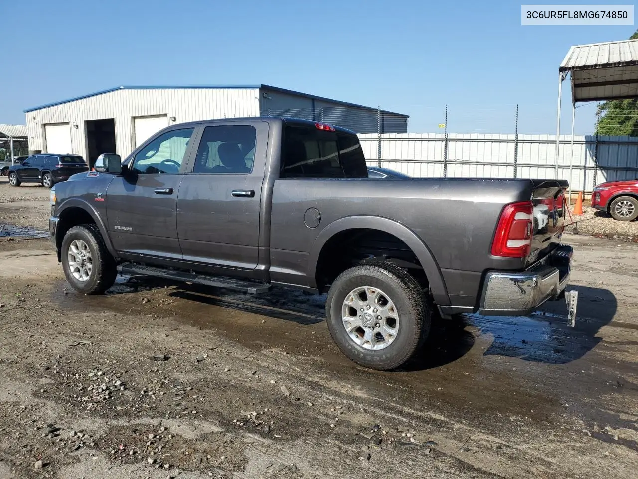 2021 Ram 2500 Laramie VIN: 3C6UR5FL8MG674850 Lot: 56928365