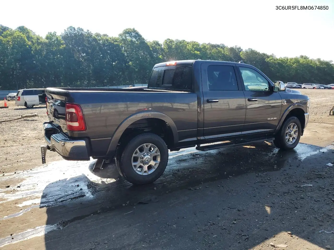 2021 Ram 2500 Laramie VIN: 3C6UR5FL8MG674850 Lot: 56928365