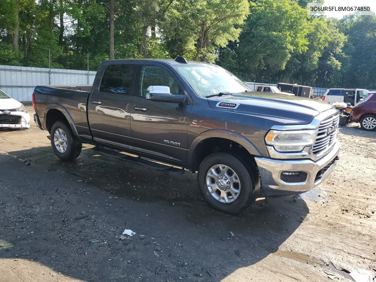 2021 Ram 2500 Laramie VIN: 3C6UR5FL8MG674850 Lot: 56928365