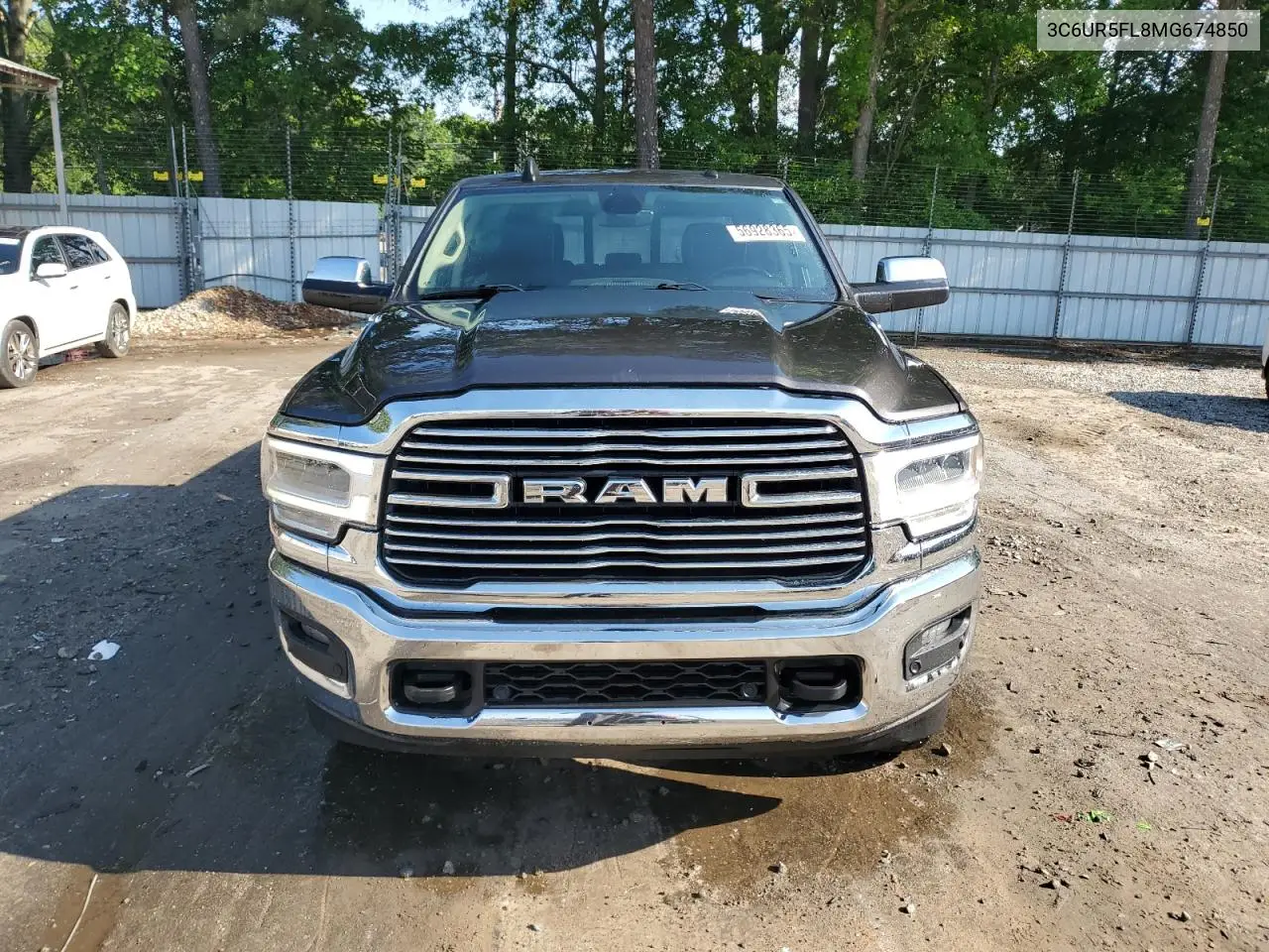2021 Ram 2500 Laramie VIN: 3C6UR5FL8MG674850 Lot: 56928365