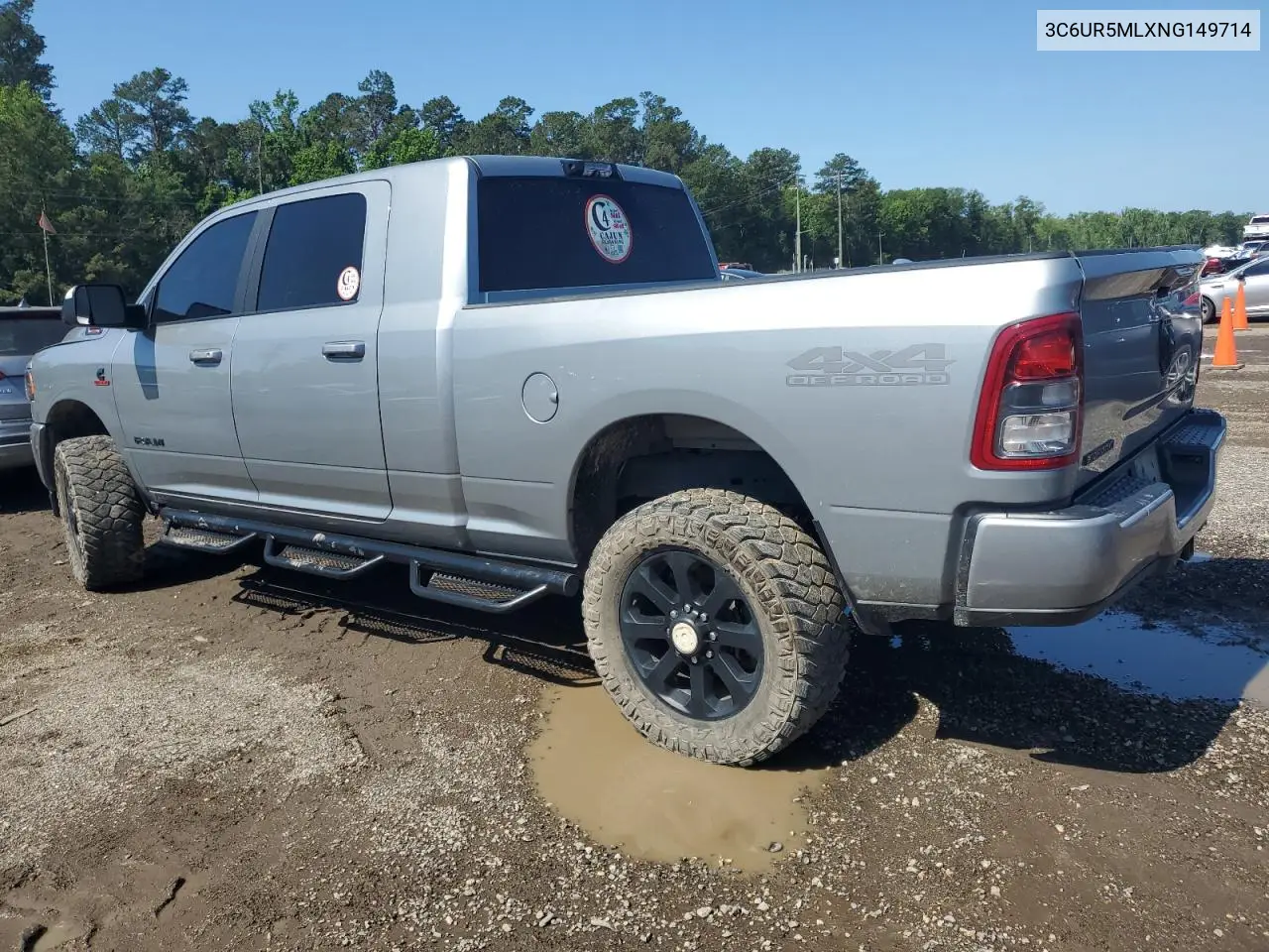 2022 Ram 2500 Big Horn/Lone Star VIN: 3C6UR5MLXNG149714 Lot: 56289135