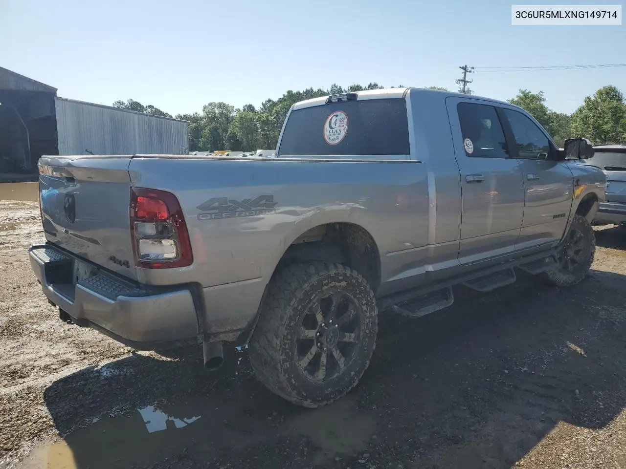 2022 Ram 2500 Big Horn/Lone Star VIN: 3C6UR5MLXNG149714 Lot: 56289135