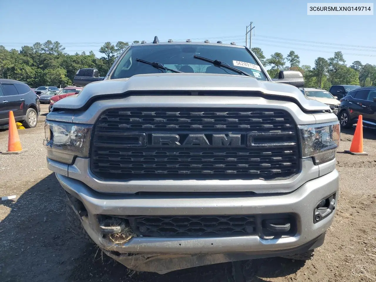 2022 Ram 2500 Big Horn/Lone Star VIN: 3C6UR5MLXNG149714 Lot: 56289135