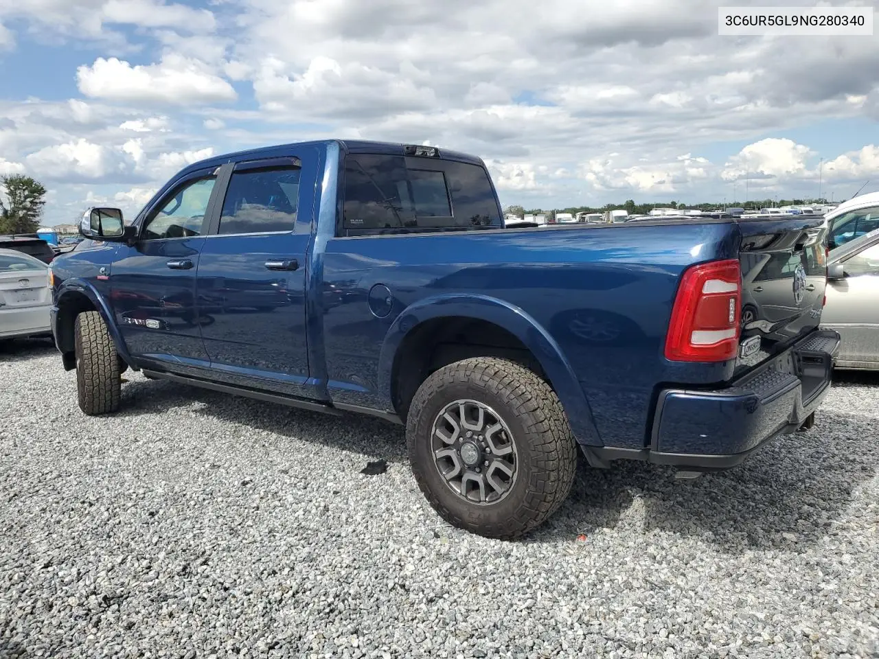 2022 Ram 2500 Longhorn VIN: 3C6UR5GL9NG280340 Lot: 56346455