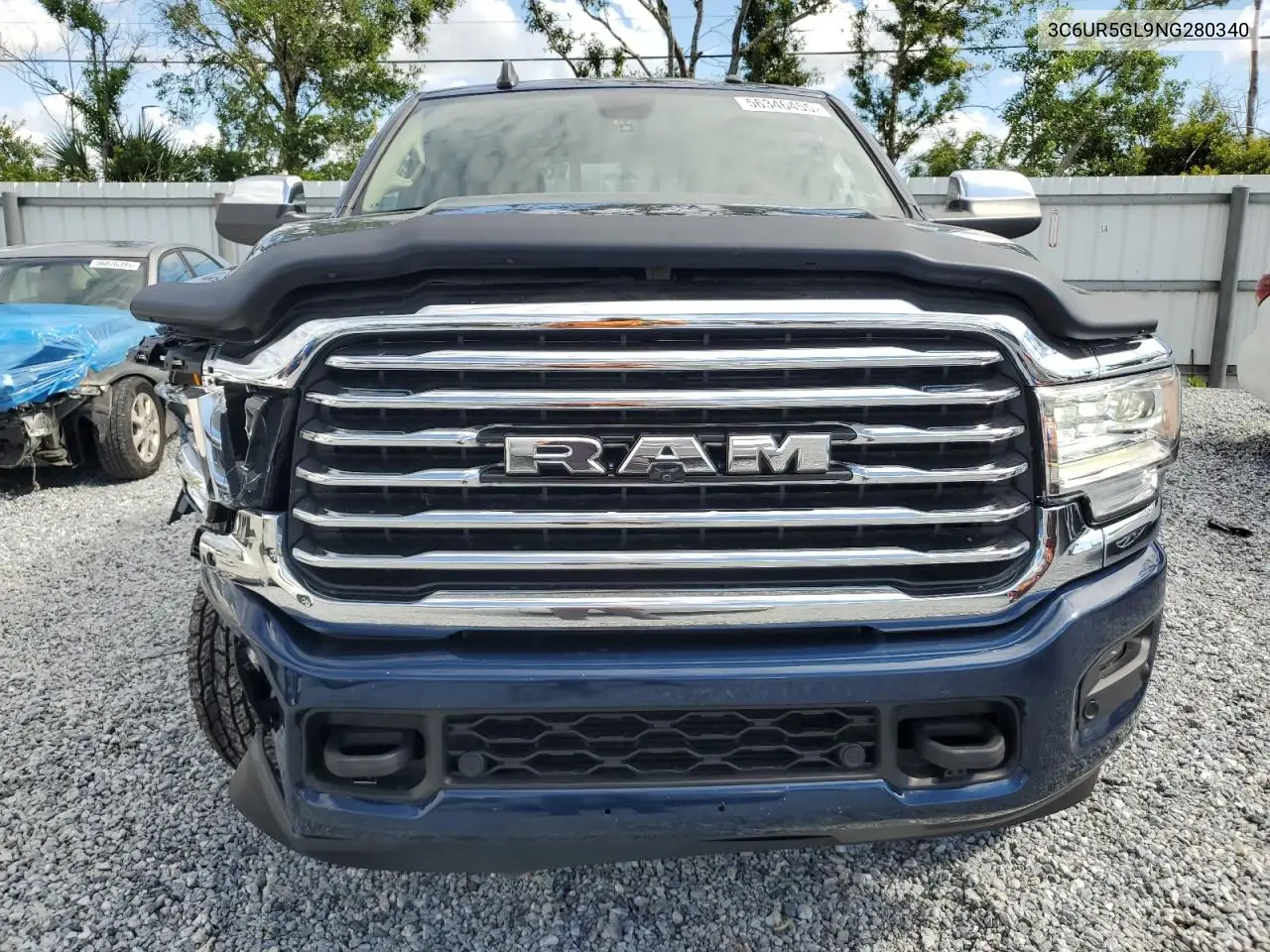 2022 Ram 2500 Longhorn VIN: 3C6UR5GL9NG280340 Lot: 56346455