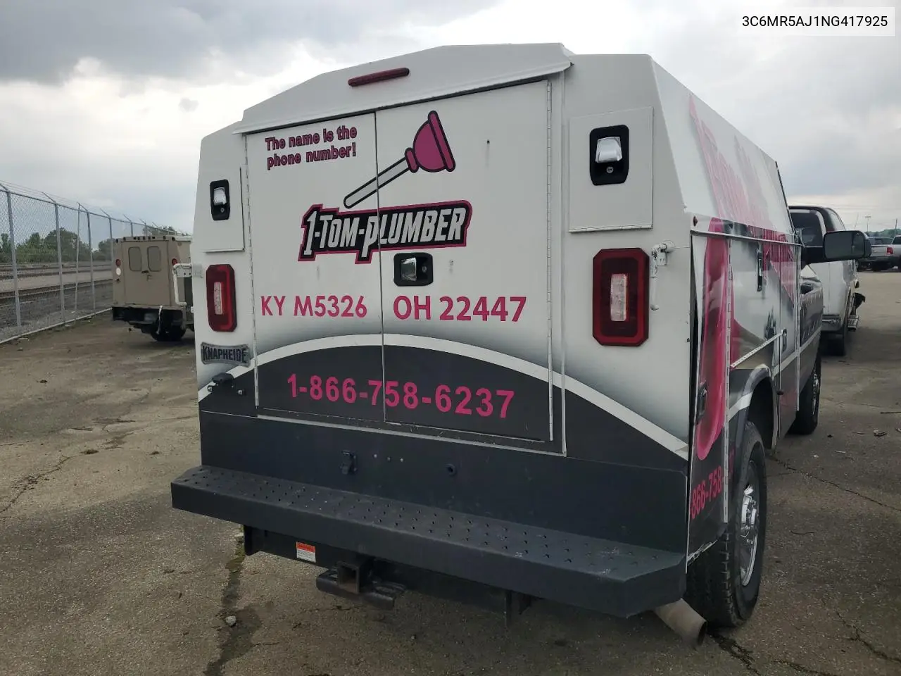 2022 Ram 2500 Tradesman VIN: 3C6MR5AJ1NG417925 Lot: 56680635