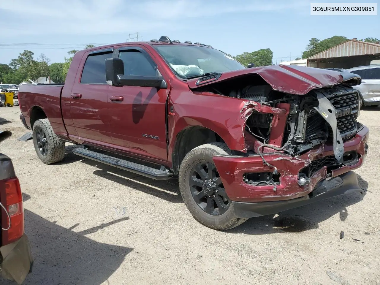 2022 Ram 2500 Big Horn/Lone Star VIN: 3C6UR5MLXNG309851 Lot: 56697425
