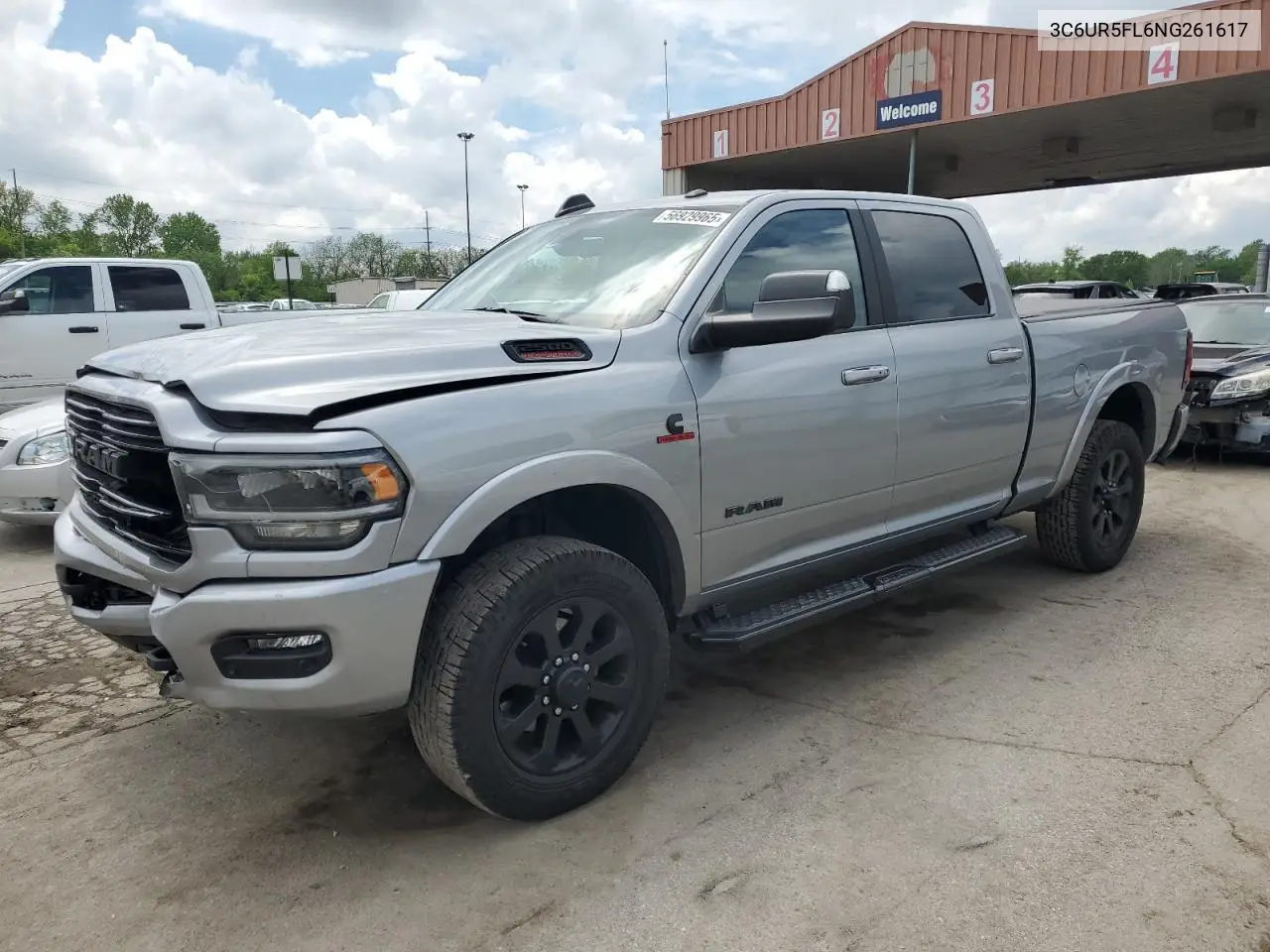 2022 Ram 2500 Laramie VIN: 3C6UR5FL6NG261617 Lot: 56929965