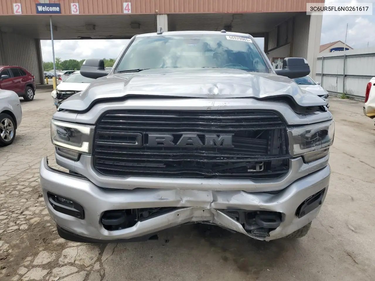 2022 Ram 2500 Laramie VIN: 3C6UR5FL6NG261617 Lot: 56929965