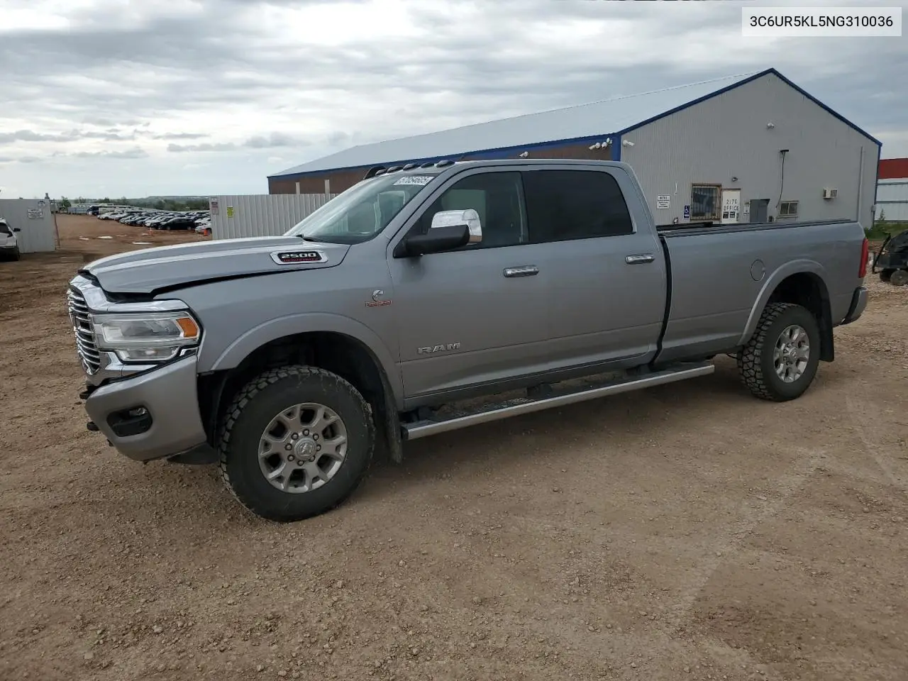 2022 Ram 2500 Laramie VIN: 3C6UR5KL5NG310036 Lot: 57054605