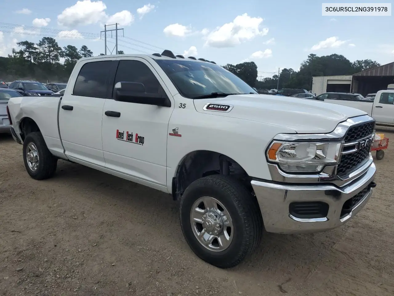 2022 Ram 2500 Tradesman VIN: 3C6UR5CL2NG391978 Lot: 62816215