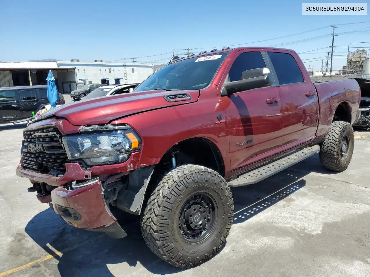 2022 Ram 2500 Big Horn/Lone Star VIN: 3C6UR5DL5NG294904 Lot: 63128675