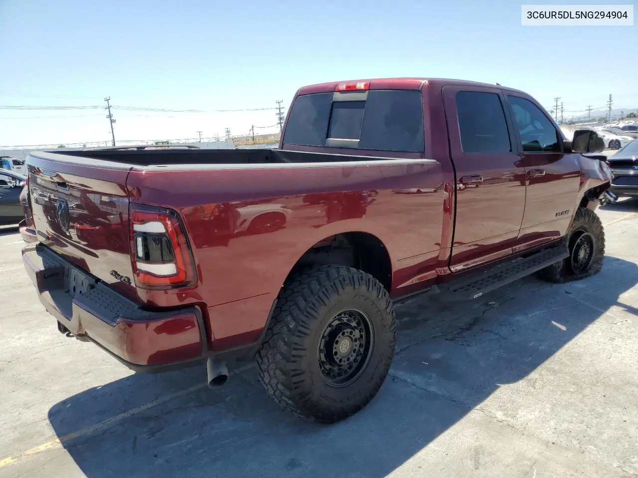 2022 Ram 2500 Big Horn/Lone Star VIN: 3C6UR5DL5NG294904 Lot: 63128675