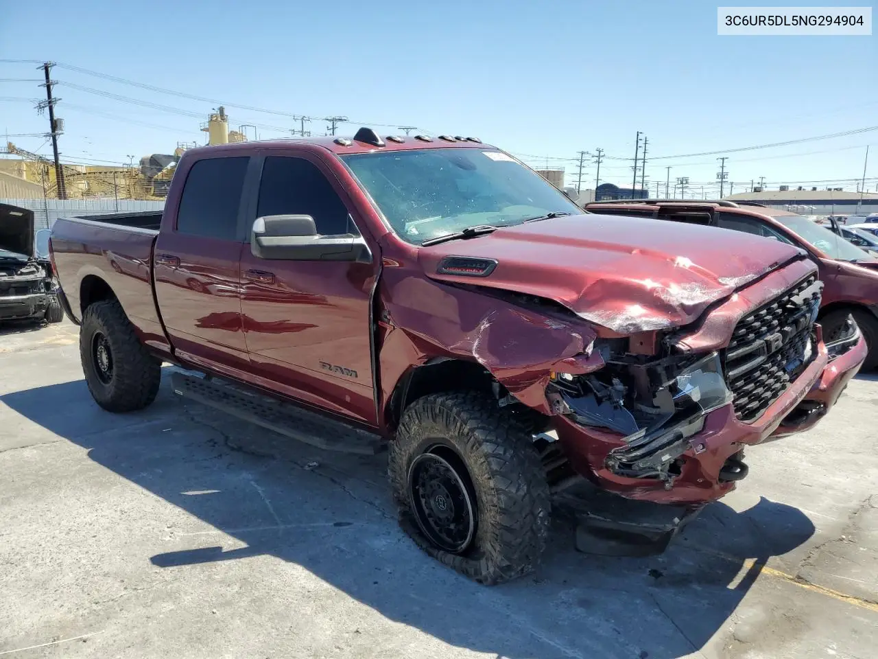 2022 Ram 2500 Big Horn/Lone Star VIN: 3C6UR5DL5NG294904 Lot: 63128675