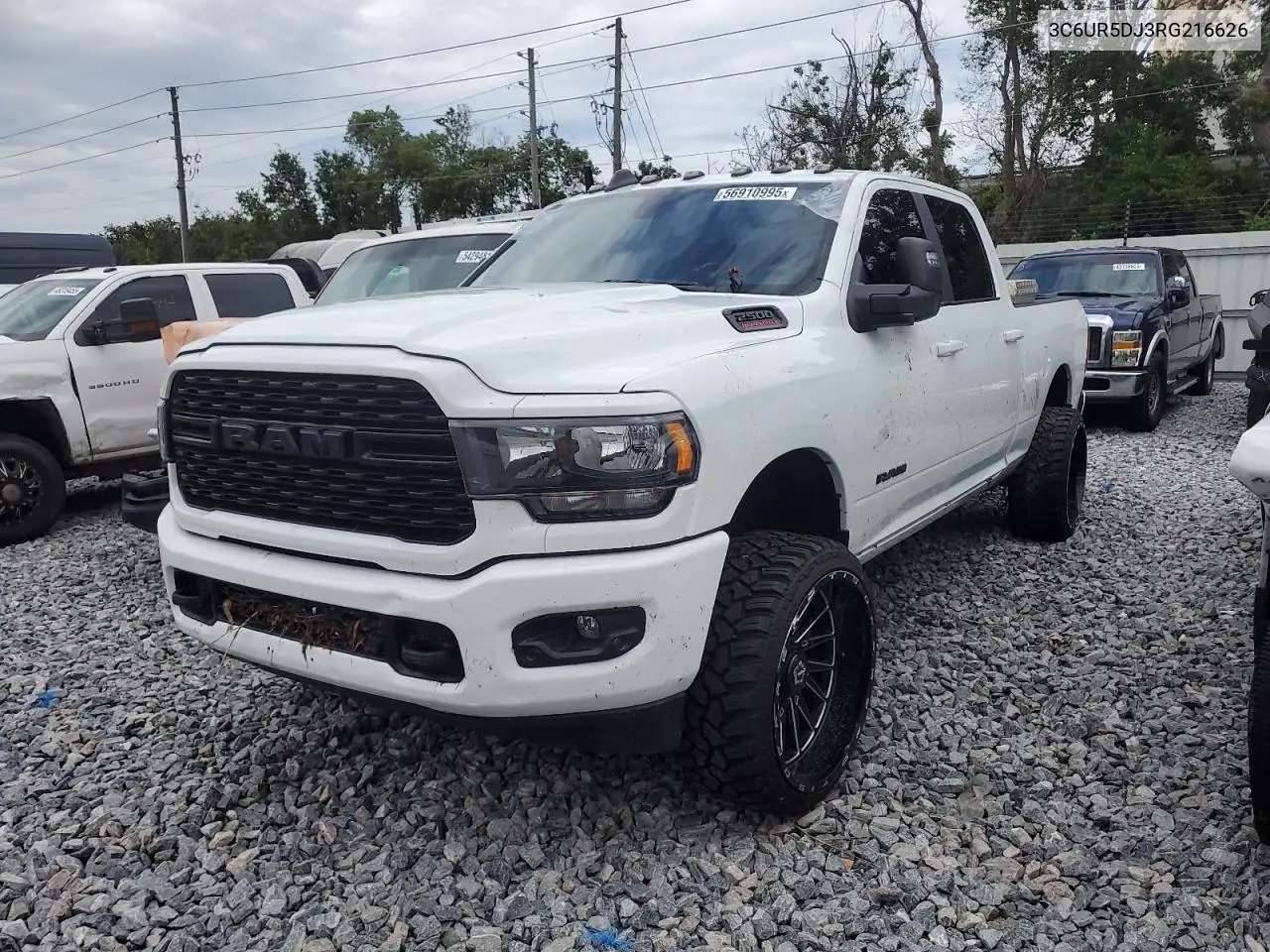 2024 Ram 2500 Big Horn VIN: 3C6UR5DJ3RG216626 Lot: 56910995