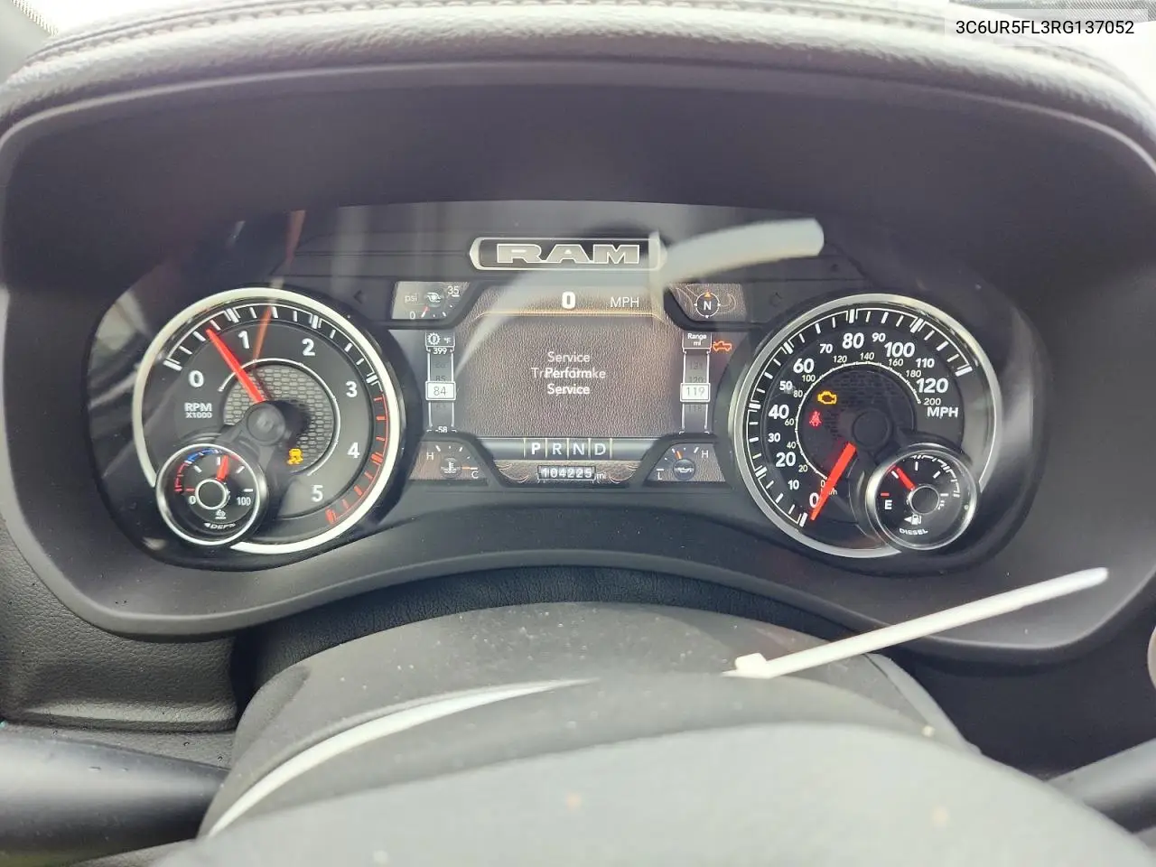 2024 Ram 2500 Laramie VIN: 3C6UR5FL3RG137052 Lot: 63027555