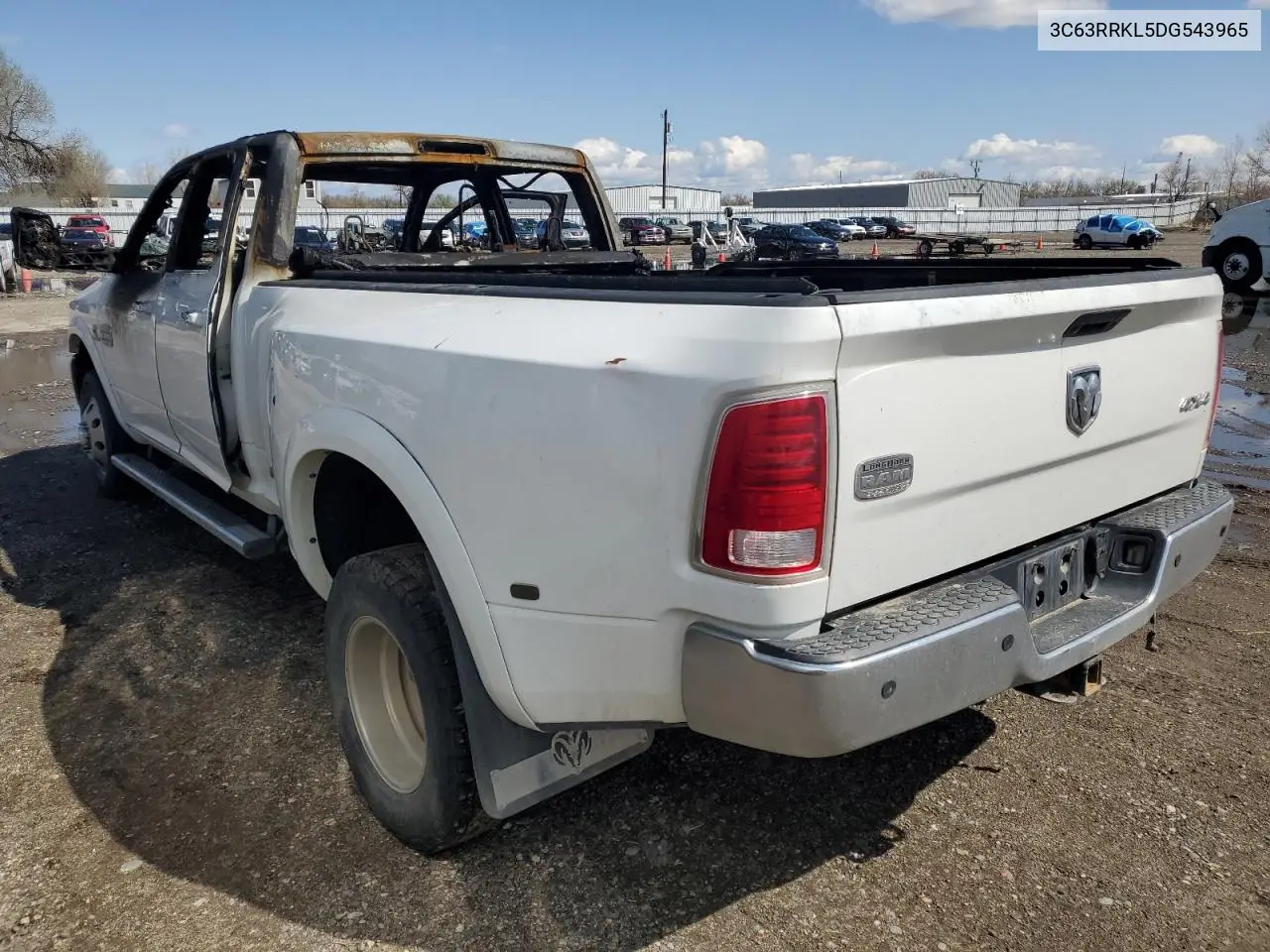 2013 Ram 3500 Longhorn VIN: 3C63RRKL5DG543965 Lot: 53514435