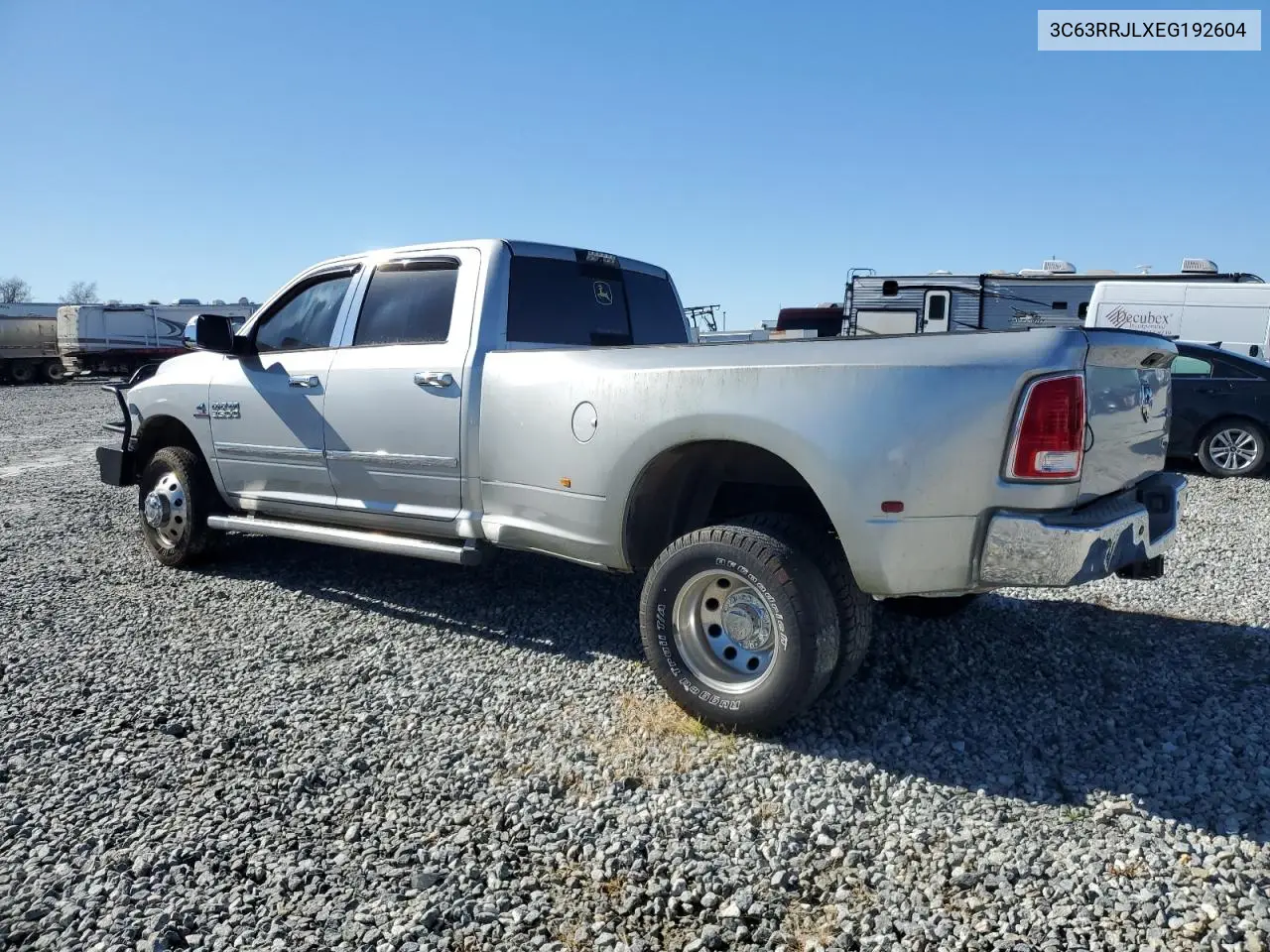 2014 Ram 3500 Laramie VIN: 3C63RRJLXEG192604 Lot: 49086685