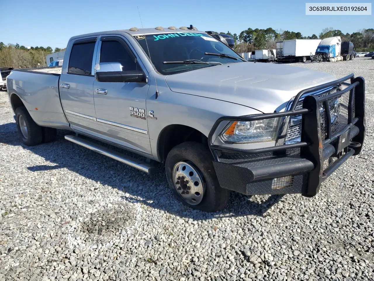 2014 Ram 3500 Laramie VIN: 3C63RRJLXEG192604 Lot: 49086685
