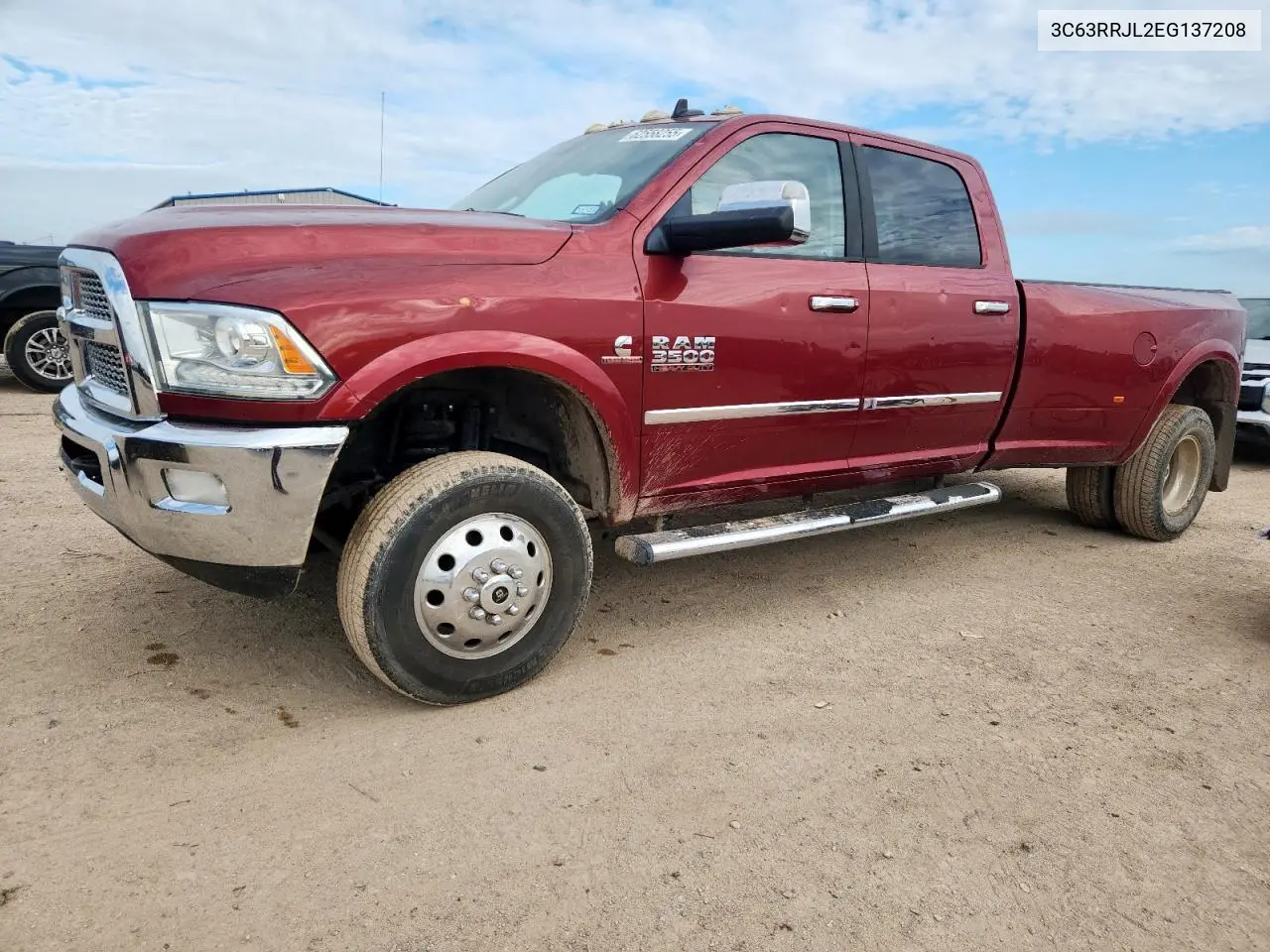 2014 Ram 3500 Laramie VIN: 3C63RRJL2EG137208 Lot: 62558255