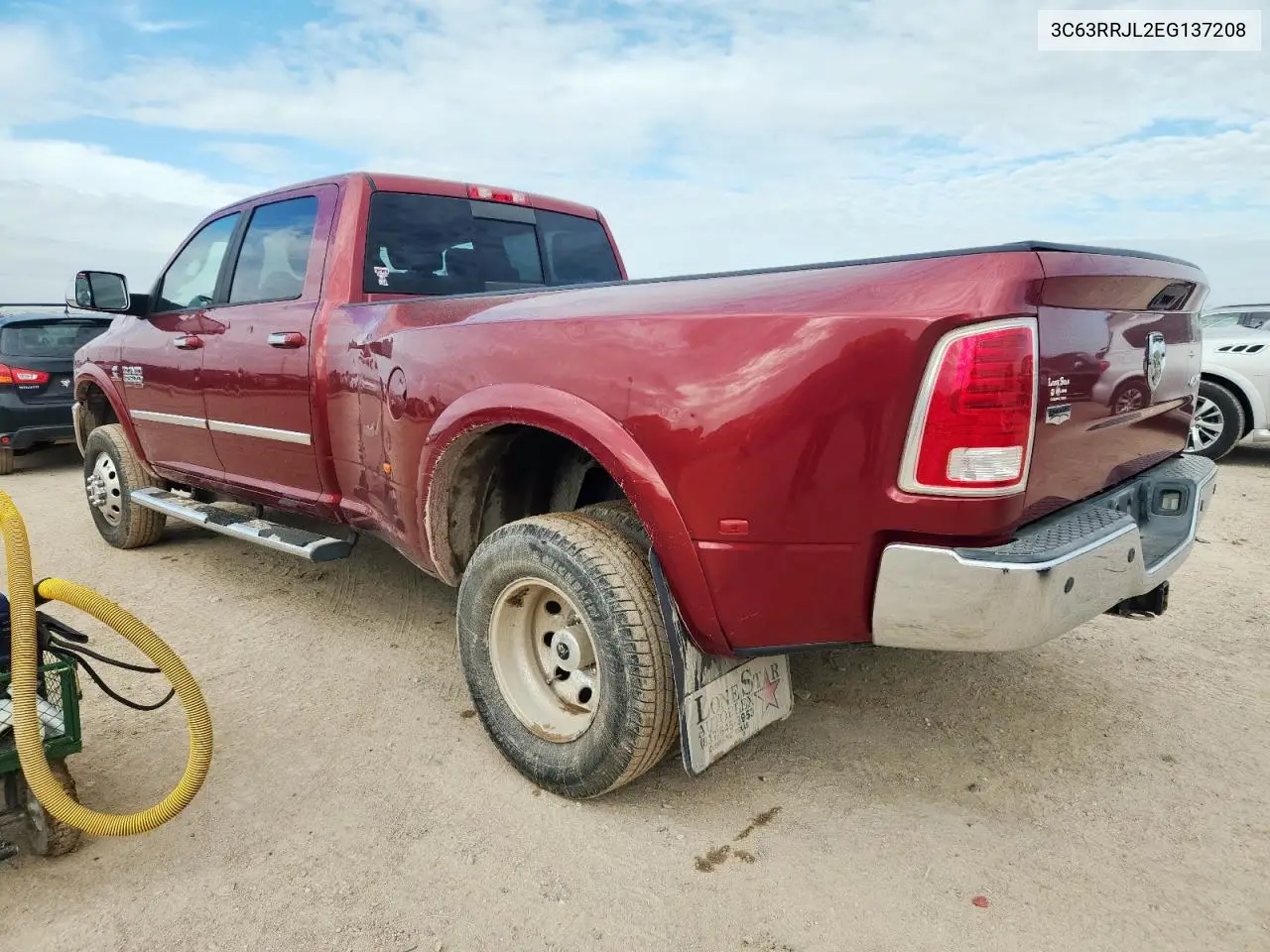 2014 Ram 3500 Laramie VIN: 3C63RRJL2EG137208 Lot: 62558255