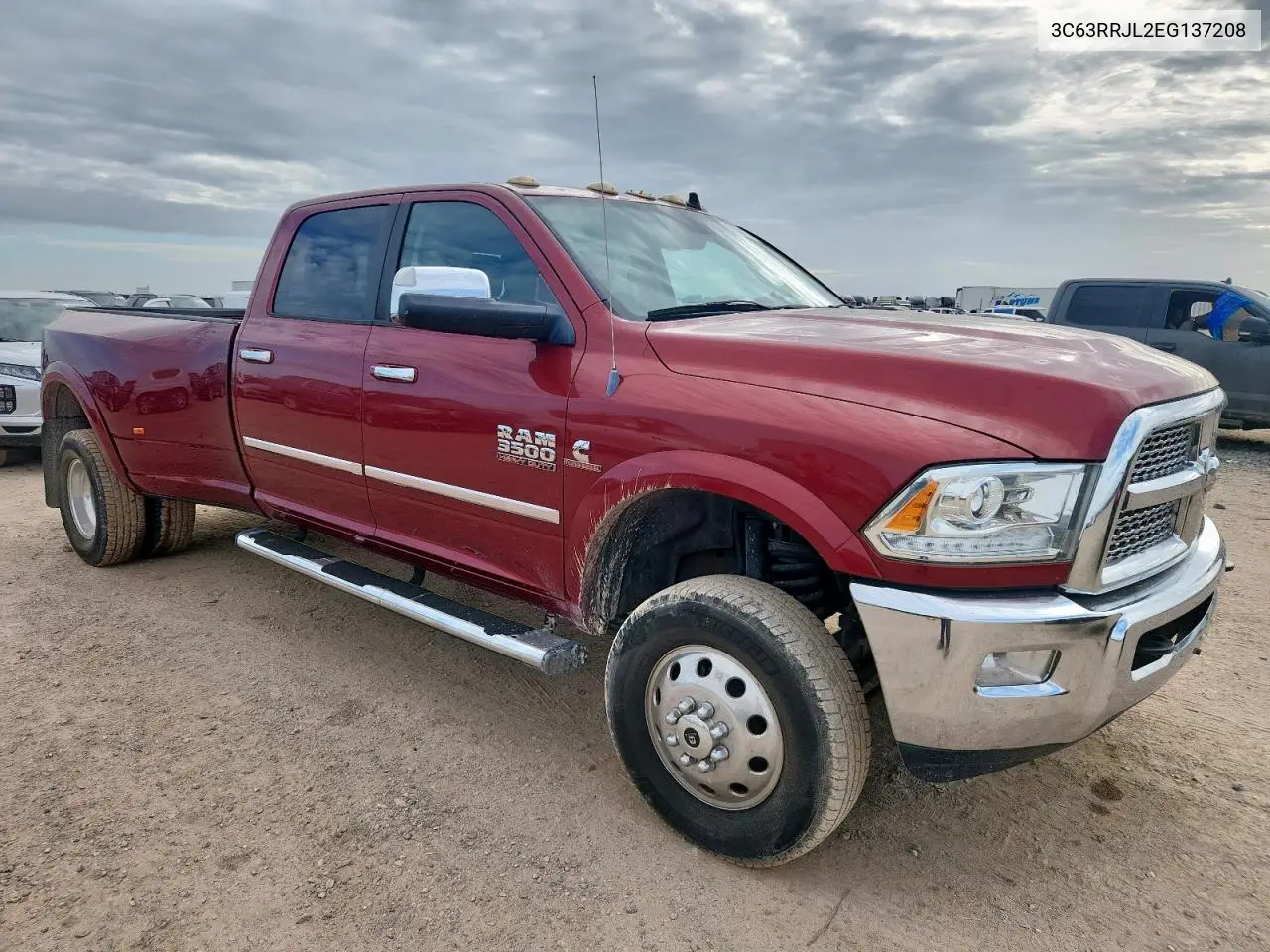 2014 Ram 3500 Laramie VIN: 3C63RRJL2EG137208 Lot: 62558255