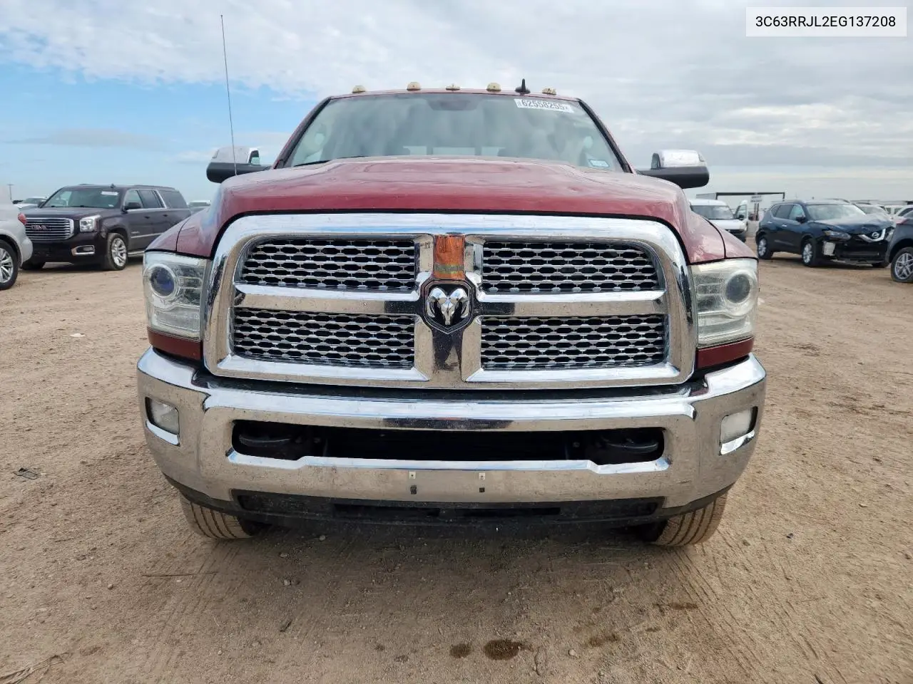 2014 Ram 3500 Laramie VIN: 3C63RRJL2EG137208 Lot: 62558255
