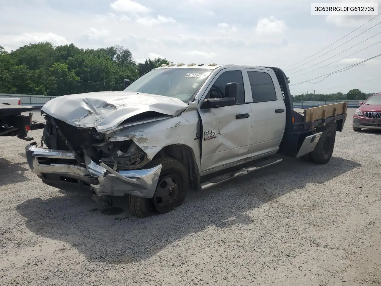 2015 Ram 3500 St VIN: 3C63RRGL0FG612735 Lot: 57116775