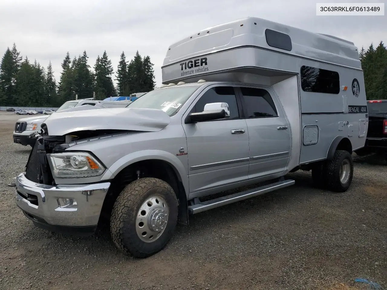 2015 Ram 3500 Longhorn VIN: 3C63RRKL6FG613489 Lot: 61185275