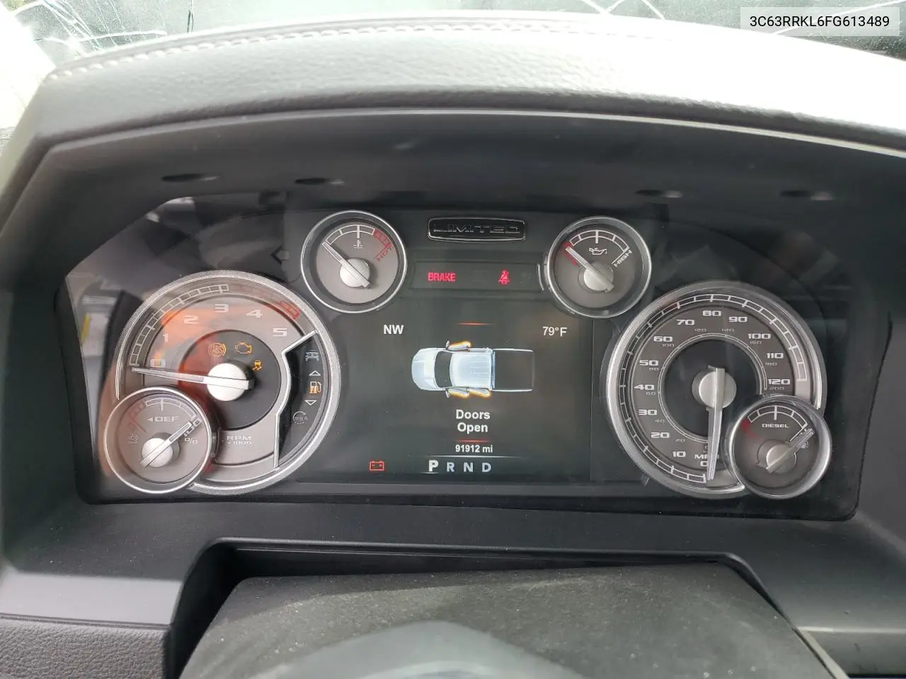 2015 Ram 3500 Longhorn VIN: 3C63RRKL6FG613489 Lot: 61185275