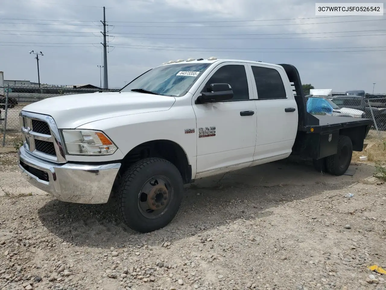 2015 Ram 3500 VIN: 3C7WRTCJ5FG526542 Lot: 64373355