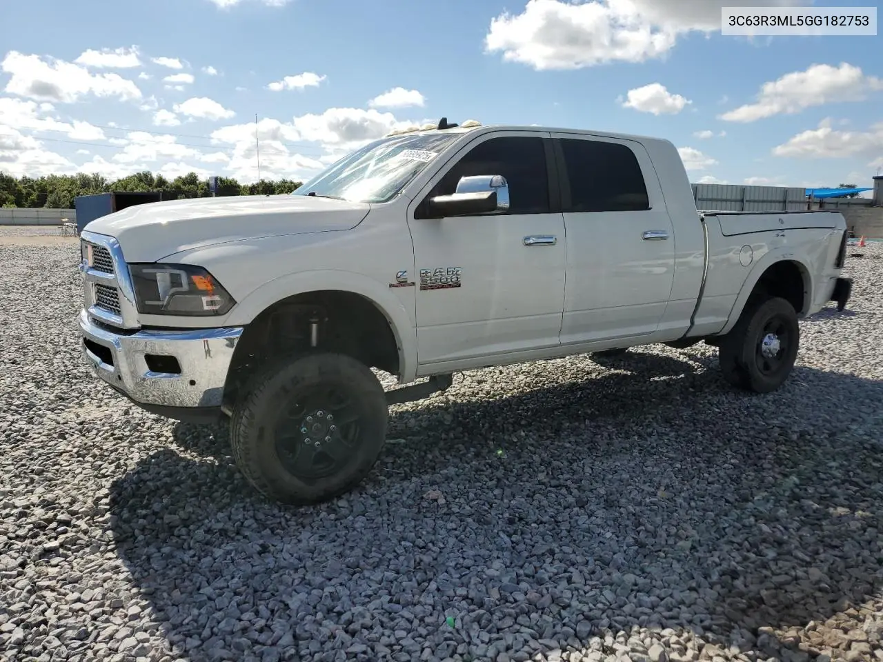 2016 Ram 3500 Laramie VIN: 3C63R3ML5GG182753 Lot: 56695925