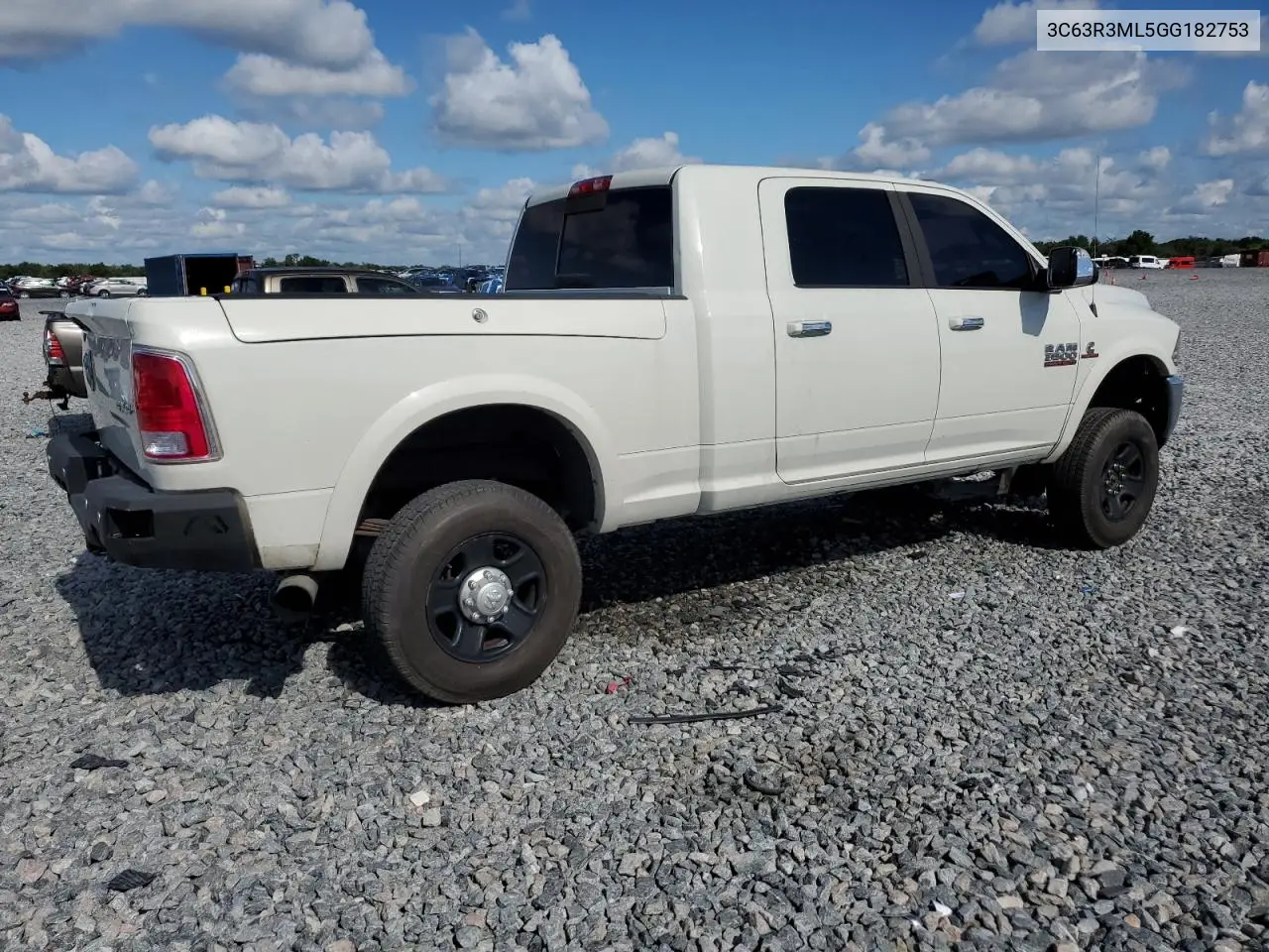 2016 Ram 3500 Laramie VIN: 3C63R3ML5GG182753 Lot: 56695925