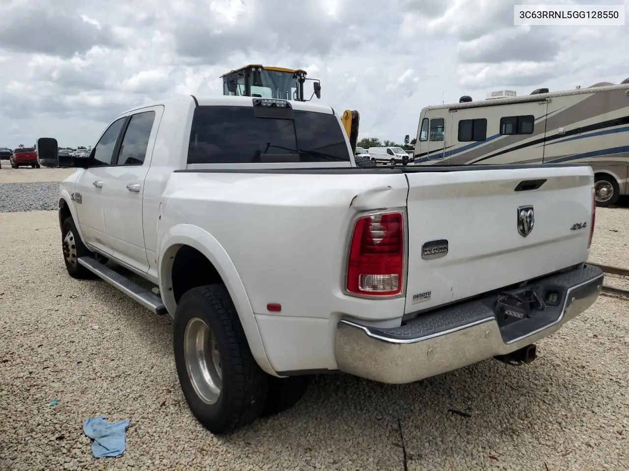 2016 Ram 3500 Longhorn VIN: 3C63RRNL5GG128550 Lot: 60654135