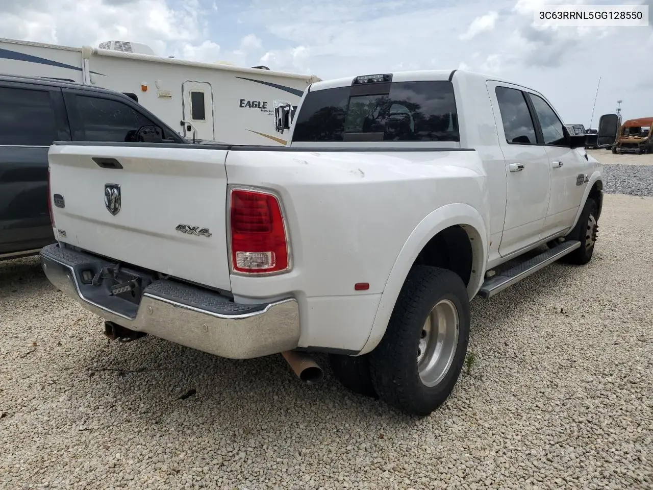 2016 Ram 3500 Longhorn VIN: 3C63RRNL5GG128550 Lot: 60654135