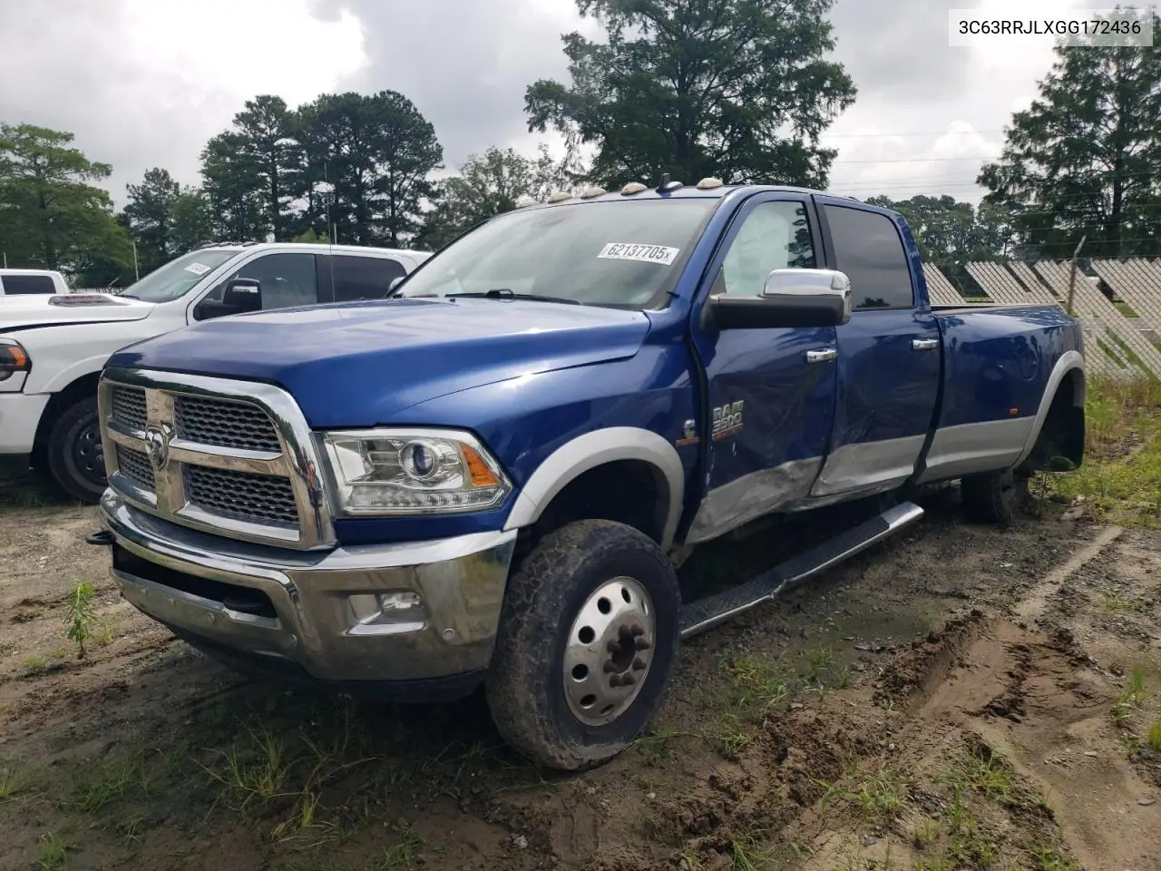 2016 Ram 3500 Laramie VIN: 3C63RRJLXGG172436 Lot: 62137705