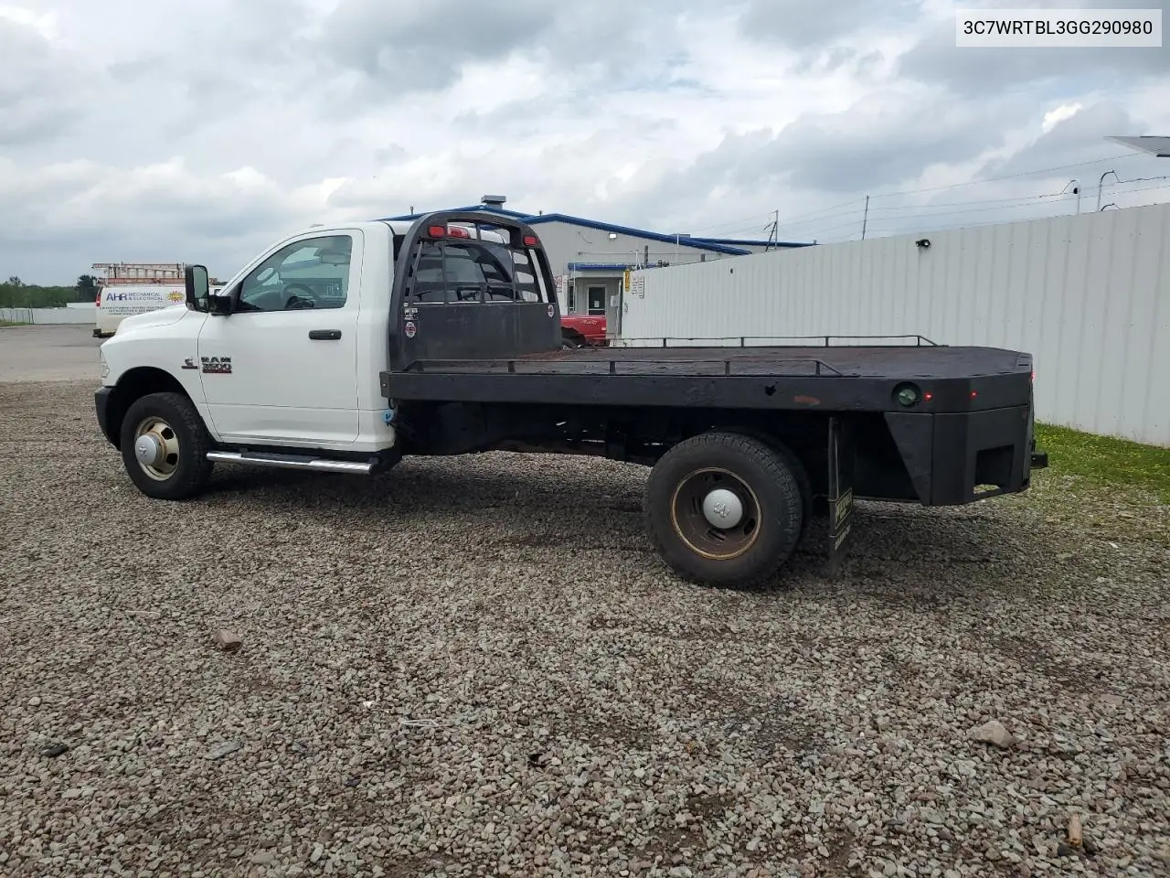 2016 Ram 3500 VIN: 3C7WRTBL3GG290980 Lot: 63437205