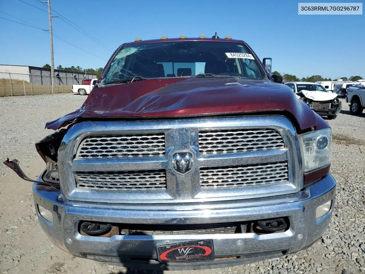 2016 Ram 3500 Laramie VIN: 3C63RRML7GG296787 Lot: 84525284
